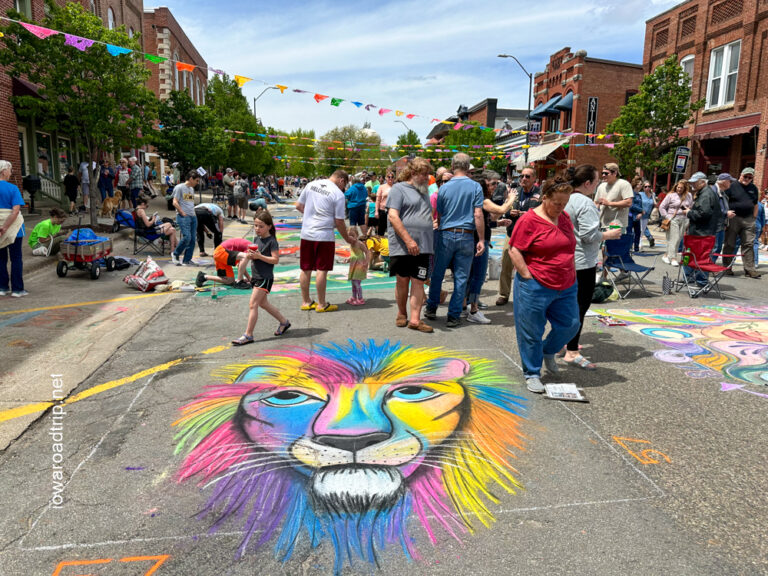 Chalk the Walk: Turning Main Street into a Work of Art in Mount Vernon, Iowa