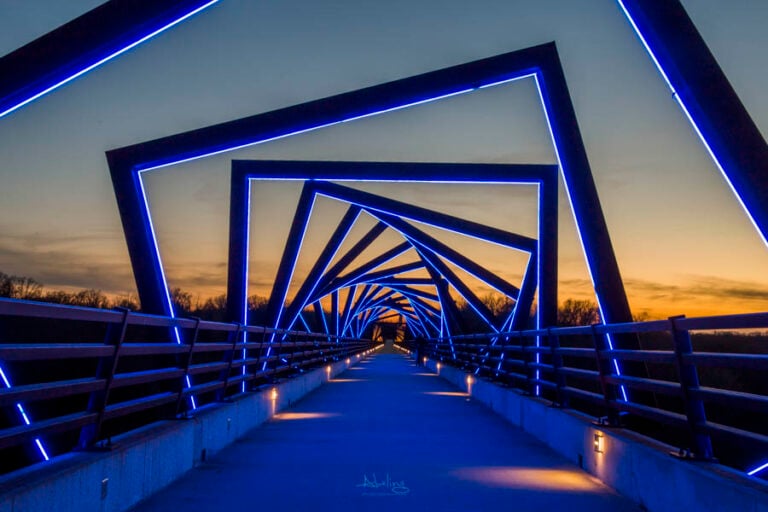 High Trestle Trail Bridge: Complete Guide to Parking, Lights, Walking, Biking and Photos
