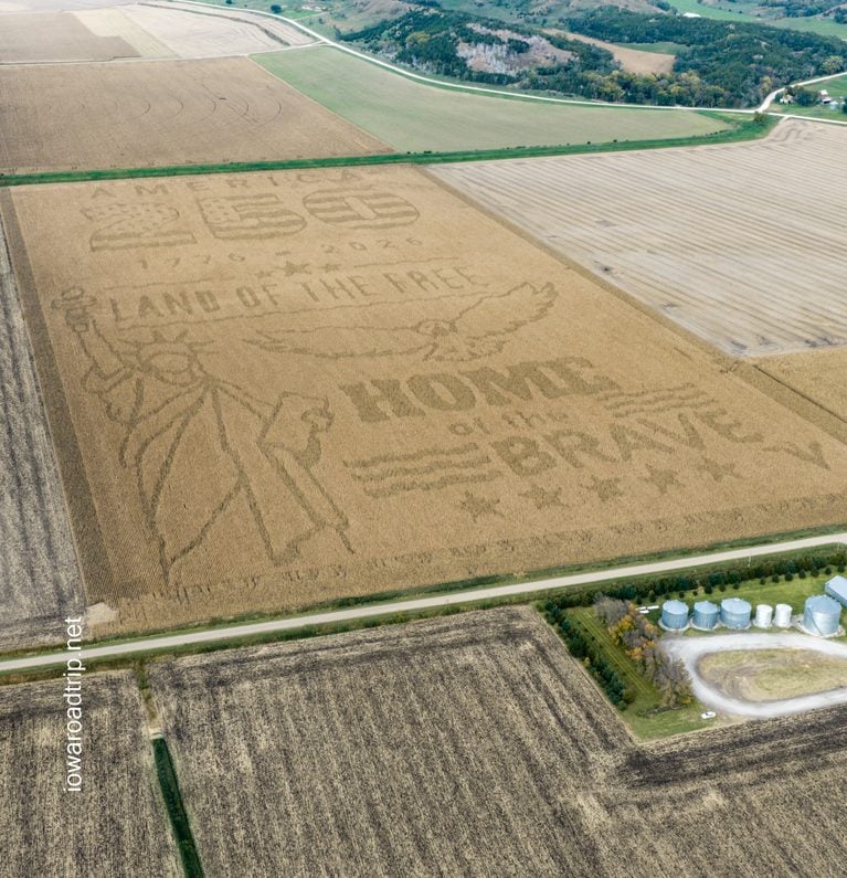 An 80-Acre Tribute to America, Planted in an Iowa Cornfield